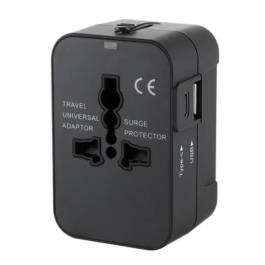 Travel Adapter with Dual USB Port Universal Adaptor UK to EU Plug